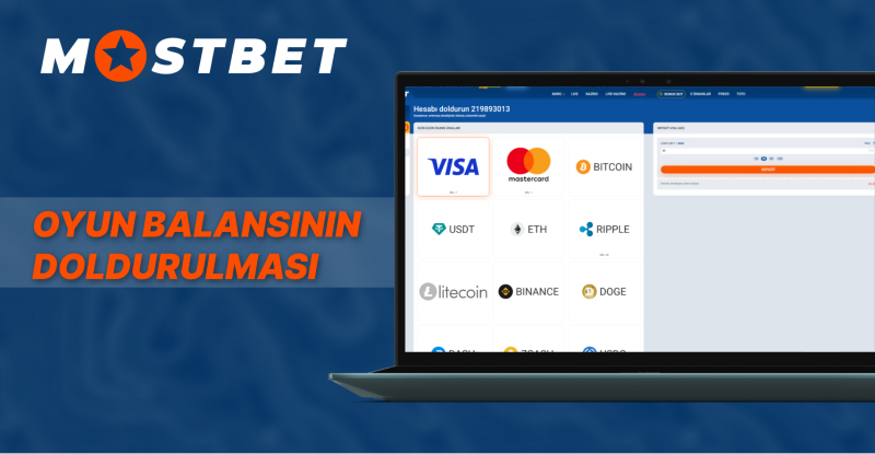 MostBet-də depozit üsulları